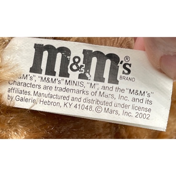 M&M's Candy Swirl Teddy Bear Stuffed Plush Embroidered Jacket Coat 2002 - Picture 5 of 5